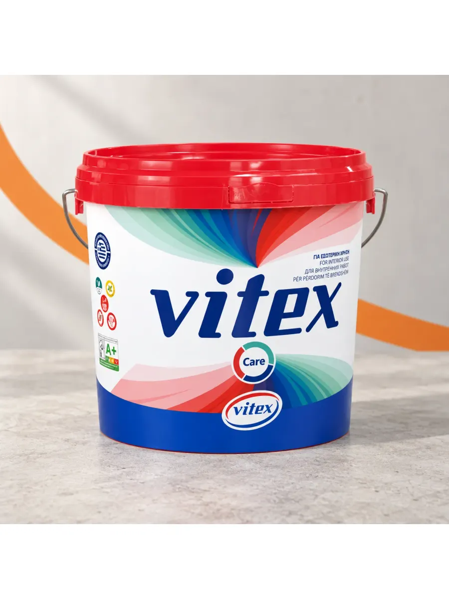 Интерьерная водно-дисперсионная краска Vitex Care, матовая