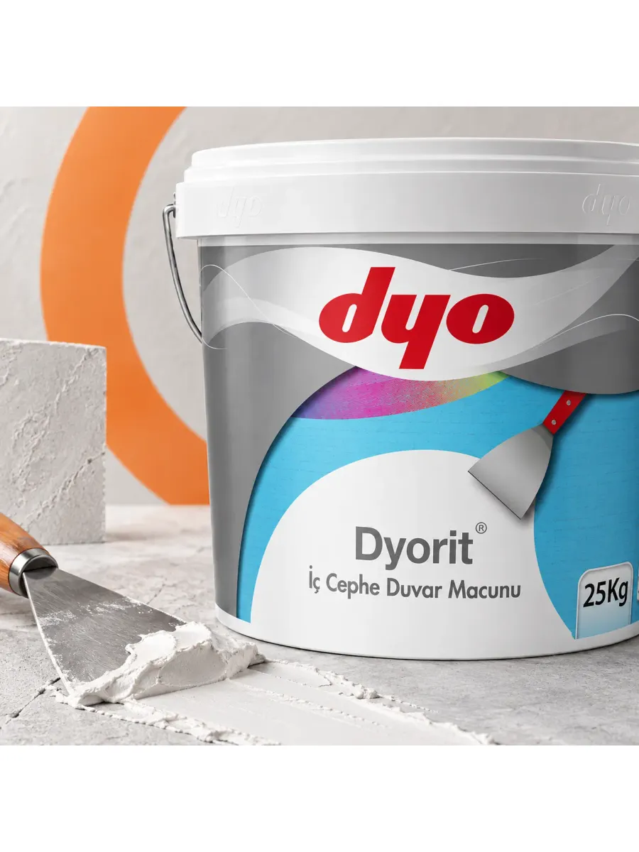 Интерьерная шпатлёвка DYO DYORİT на основе ПВА, 25 кг